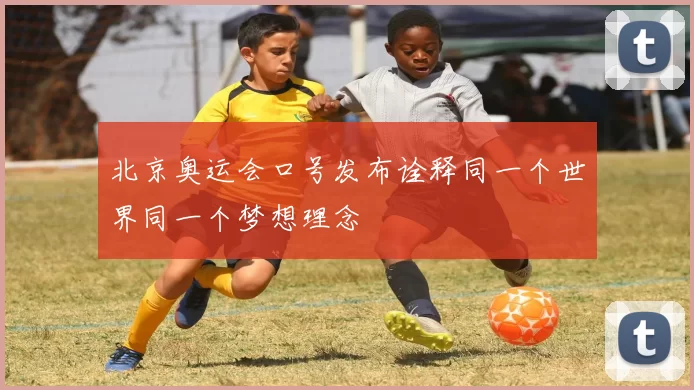 北京奥运会口号发布诠释同一个世界同一个梦想理念